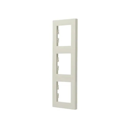 Рамка 3 поста, вертикальна, кремовий, EPH5810323 Schneider Asfora