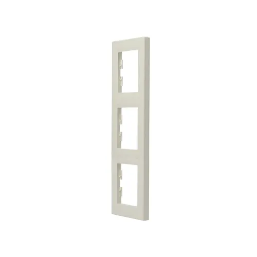 Рамка 3 поста, вертикальна, кремовий, EPH5810323 Schneider Asfora