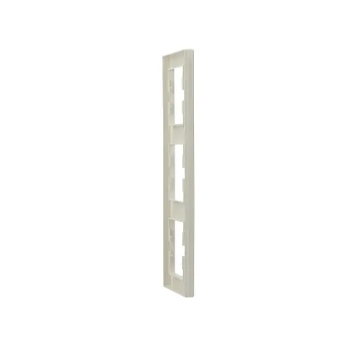 Рамка 3 поста, вертикальна, кремовий, EPH5810323 Schneider Asfora