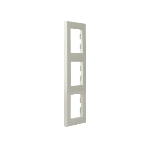 Рамка 3 поста, вертикальна, кремовий, EPH5810323 Schneider Asfora
