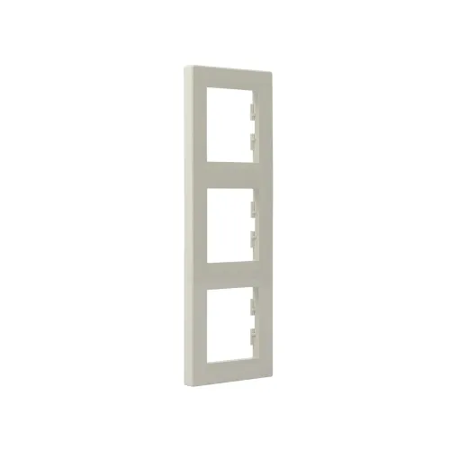 Рамка 3 поста, вертикальна, кремовий, EPH5810323 Schneider Asfora