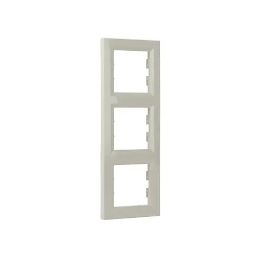 Рамка 3 поста, вертикальна, кремовий, EPH5810323 Schneider Asfora