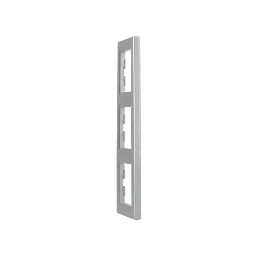 Рамка 3 поста, вертикальная, алюминий, EPH5810361 Asfora Schneider