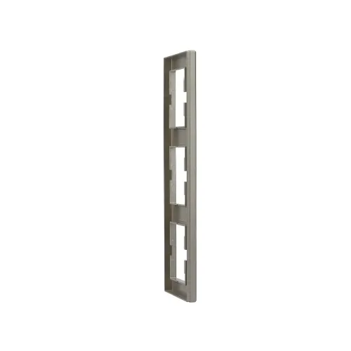 Рамка 3 поста, вертикальная, бронза, EPH5810369 Asfora Schneider