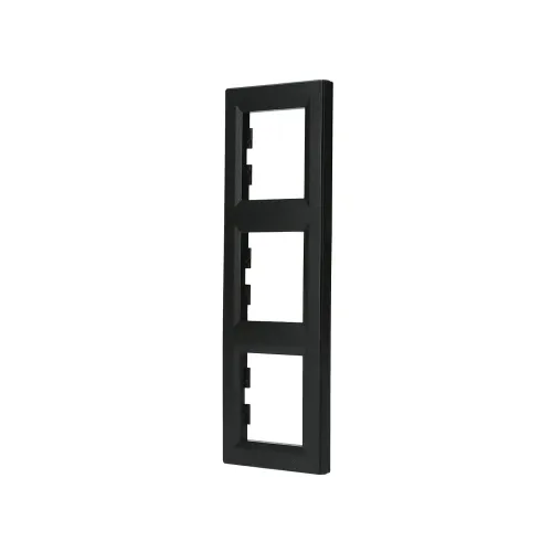Рамка 3 поста, вертикальна, антрацит, EPH5810371 Asfora Schneider