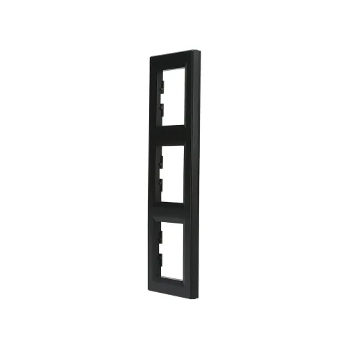 Рамка 3 поста, вертикальна, антрацит, EPH5810371 Asfora Schneider
