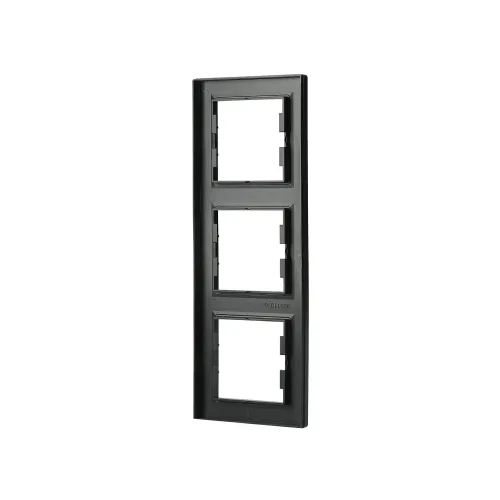 Рамка 3 поста, вертикальна, антрацит, EPH5810371 Asfora Schneider