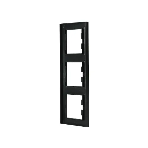 Рамка 3 поста, вертикальна, антрацит, EPH5810371 Asfora Schneider
