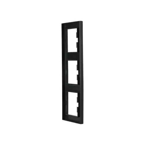 Рамка 3 поста, вертикальна, антрацит, EPH5810371 Asfora Schneider