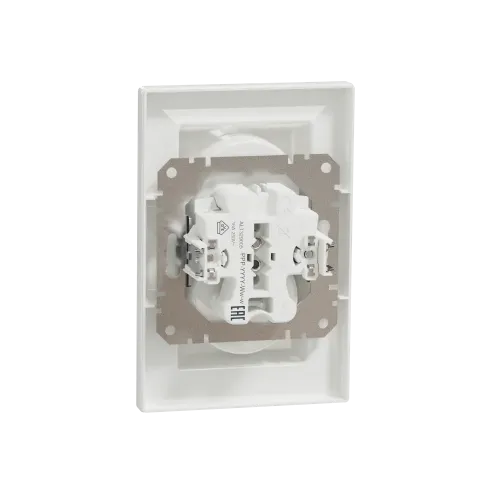 Розетка двойная без заземления, белый, EPH9700121 Schneider Asfora