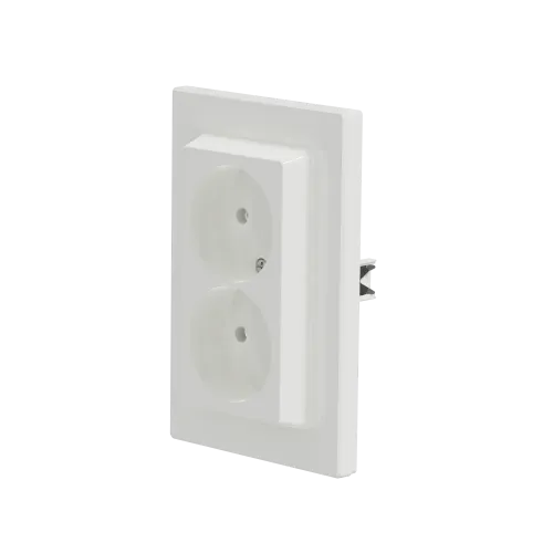 Розетка двойная без заземления, белый, EPH9700121 Schneider Asfora