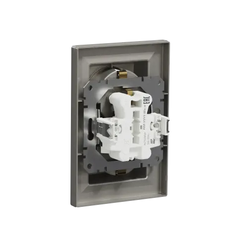 Розетка двойная с заземлением, бронза, EPH9900169 Schneider Asfora