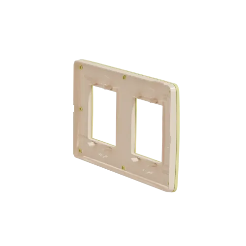 Рамка 2-постовая, зеленое яблоко / бежевый, Unica New Schneider NU280412
