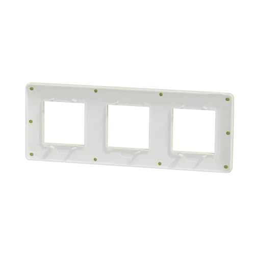 Рамка 3-постовая, зеленое яблоко / белый, Unica New Schneider NU280611