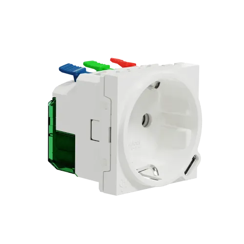 Розетка с USB тип С, 10,5 Вт, белый, 2 модуля, Unica New Schneider NU301718