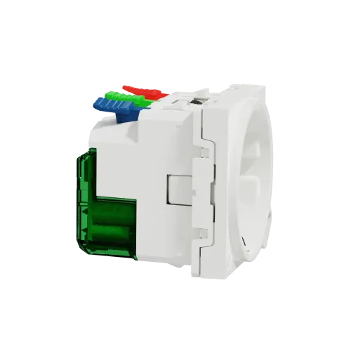 Розетка с USB тип С, 10,5 Вт, белый, 2 модуля, Unica New Schneider NU301718