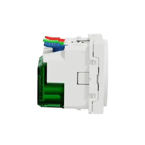 Розетка с USB тип С, 10,5 Вт, белый, 2 модуля, Unica New Schneider NU301718