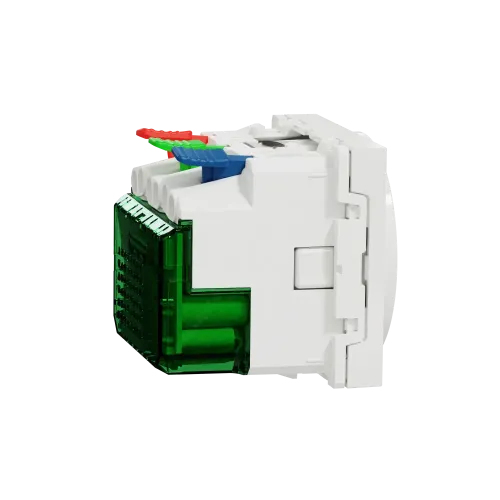Розетка с USB тип С, 10,5 Вт, белый, 2 модуля, Unica New Schneider NU301718