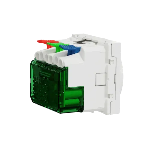 Розетка с USB тип С, 10,5 Вт, белый, 2 модуля, Unica New Schneider NU301718