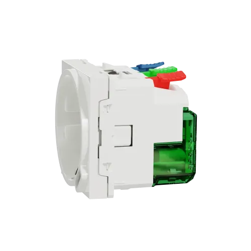 Розетка с USB тип С, 10,5 Вт, белый, 2 модуля, Unica New Schneider NU301718
