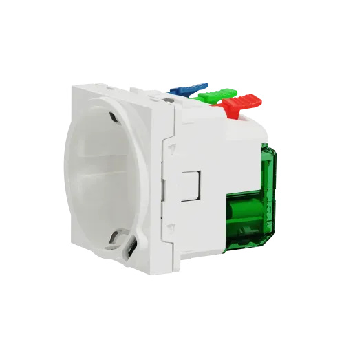 Розетка с USB тип С, 10,5 Вт, белый, 2 модуля, Unica New Schneider NU301718