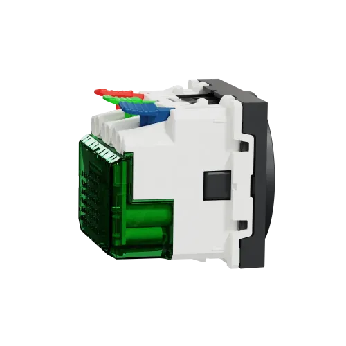 Розетка с USB тип С, 10,5 Вт, антрацит, 2 модуля, Unica New Schneider NU301754