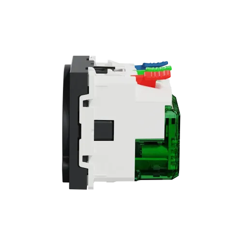 Розетка с USB тип С, 10,5 Вт, антрацит, 2 модуля, Unica New Schneider NU301754