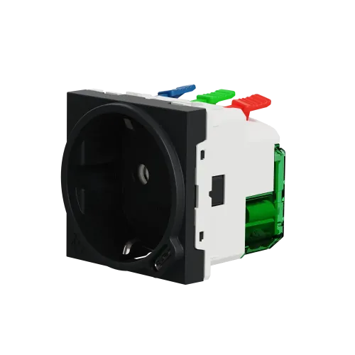 Розетка с USB тип С, 10,5 Вт, антрацит, 2 модуля, Unica New Schneider NU301754