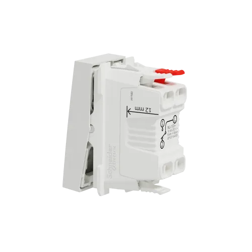 Выключатель проходной 1-клавишный, белый, 1 модуль, Unica New Schneider NU310318