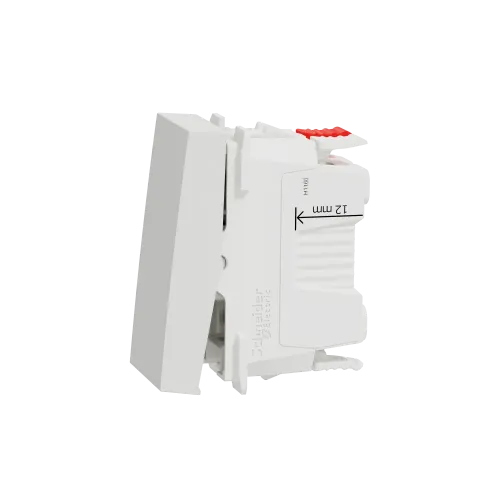 Выключатель проходной 1-клавишный, белый, 1 модуль, Unica New Schneider NU310318