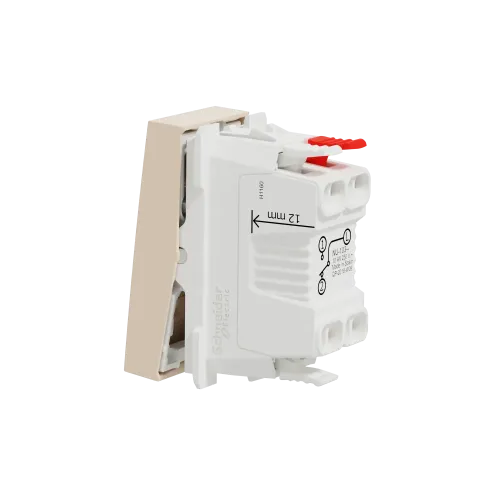 Выключатель проходной 1-клавишный, бежевый, 1 модуль, Unica New Schneider NU310344