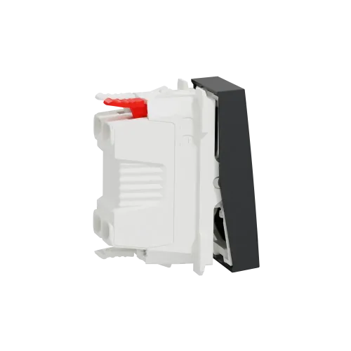 Выключатель проходной 1-клавишный, антрацит, 1 модуль, Unica New Schneider NU310354
