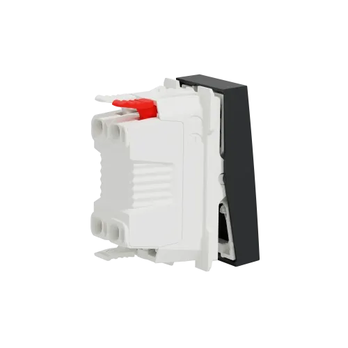 Выключатель проходной 1-клавишный, антрацит, 1 модуль, Unica New Schneider NU310354