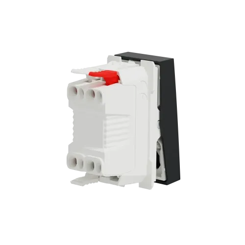 Выключатель проходной 1-клавишный, антрацит, 1 модуль, Unica New Schneider NU310354
