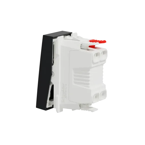 Выключатель проходной 1-клавишный, антрацит, 1 модуль, Unica New Schneider NU310354