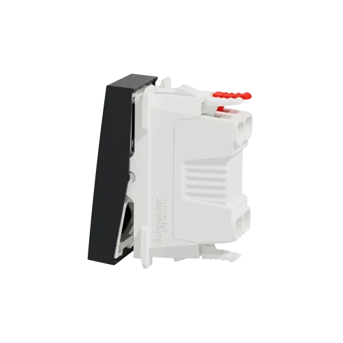 Выключатель проходной 1-клавишный, антрацит, 1 модуль, Unica New Schneider NU310354