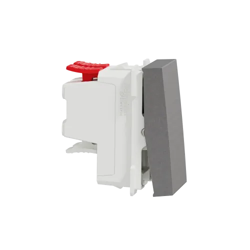 Выключатель перекрестный, алюминий, 1 модуль, Unica New Schneider NU310530