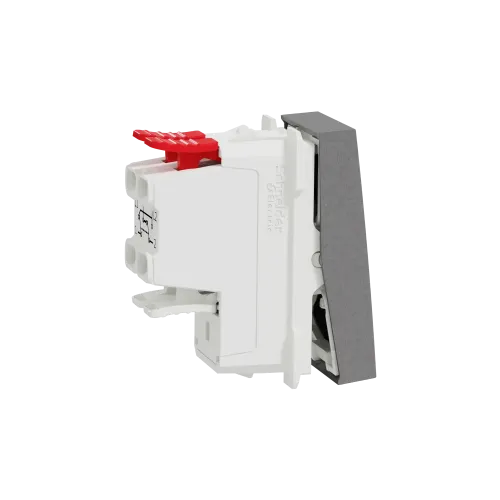 Выключатель перекрестный, алюминий, 1 модуль, Unica New Schneider NU310530