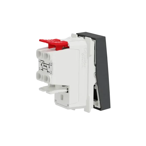Выключатель перекрестный, антрацит, 1 модуль, Unica New Schneider NU310554