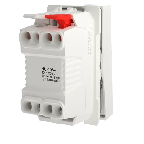 Кнопка, белый, 1 модуль, Unica New Schneider NU310618