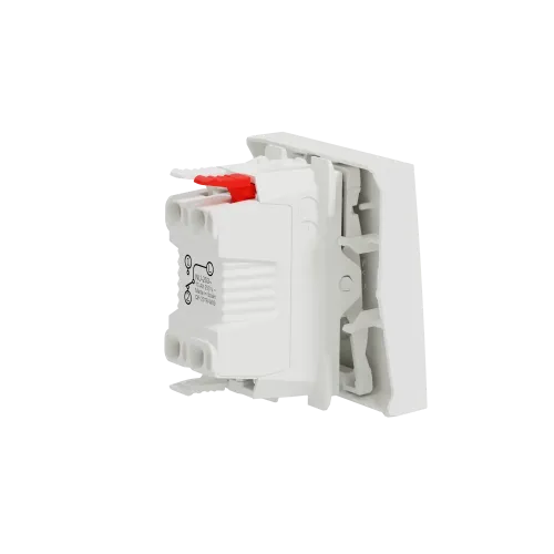 Выключатель проходной 1-клавишный, белый, 2 модуля, Unica New Schneider NU320318