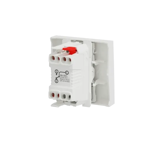 Выключатель проходной 1-клавишный, белый, 2 модуля, Unica New Schneider NU320318