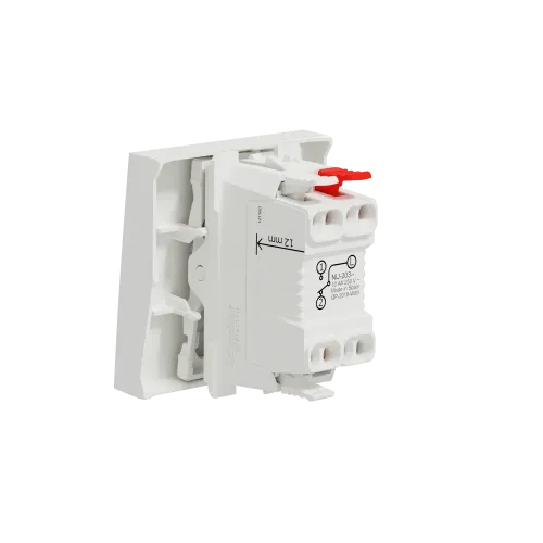 Выключатель проходной 1-клавишный, белый, 2 модуля, Unica New Schneider NU320318