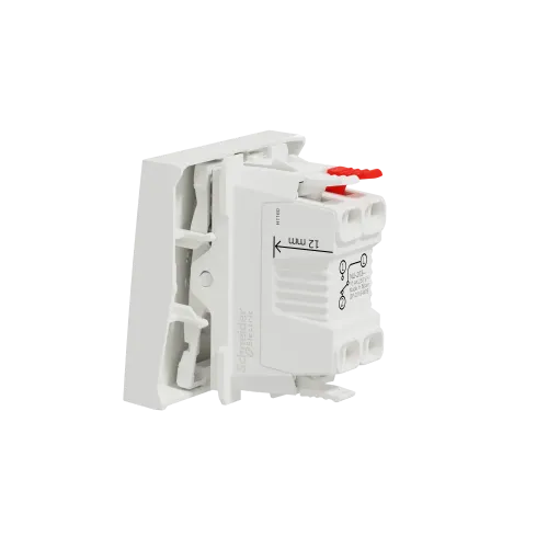 Выключатель проходной 1-клавишный, белый, 2 модуля, Unica New Schneider NU320318