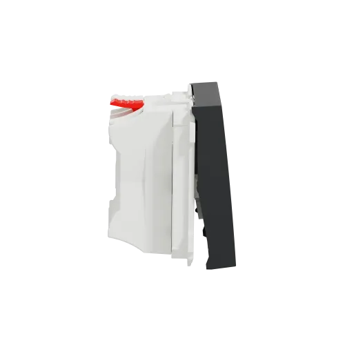 Выключатель проходной 1-клавишный, антрацит, 2 модуля, Unica New Schneider NU320354