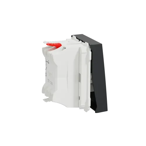 Выключатель проходной 1-клавишный, антрацит, 2 модуля, Unica New Schneider NU320354