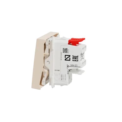 Выключатель перекрестный, бежевый, 2 модуля, Unica New Schneider NU320544