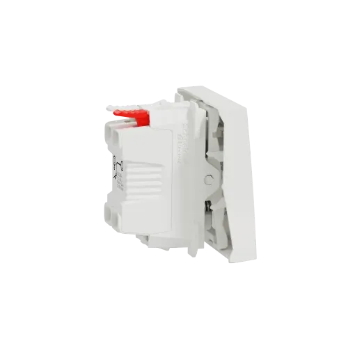 Кнопка, белый, 2 модуля, Unica New Schneider NU320618