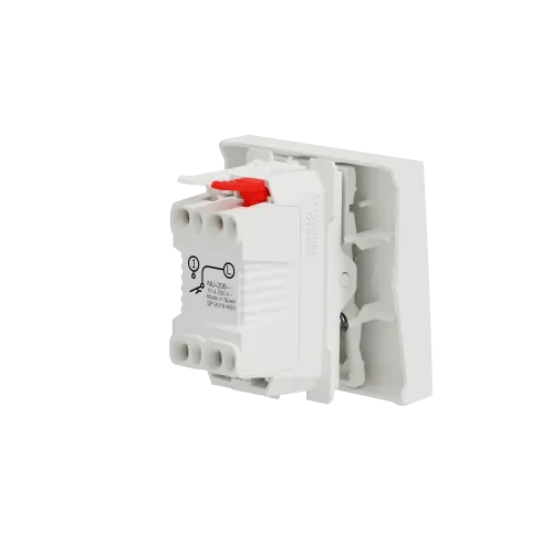 Кнопка, белый, 2 модуля, Unica New Schneider NU320618