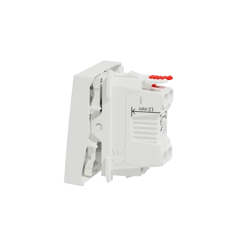 Кнопка, белый, 2 модуля, Unica New Schneider NU320618